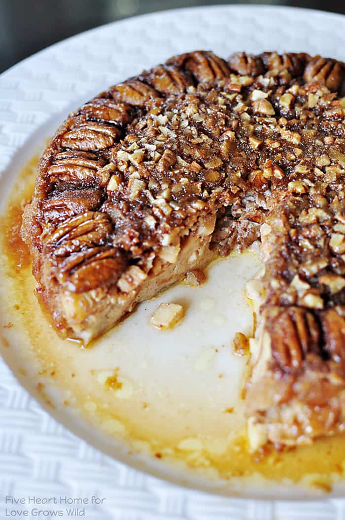 Apple Praline Baked French Toast - Love Grows Wild