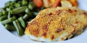 Parmesan Panko Crusted Baked Chicken | {Five Heart Home}