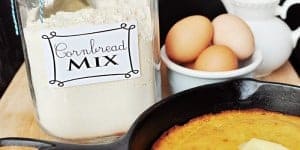 Homemade Cornbread Mix ~ tastes better than store bought mix and avoids the artificial ingredients | FiveHeartHome.com