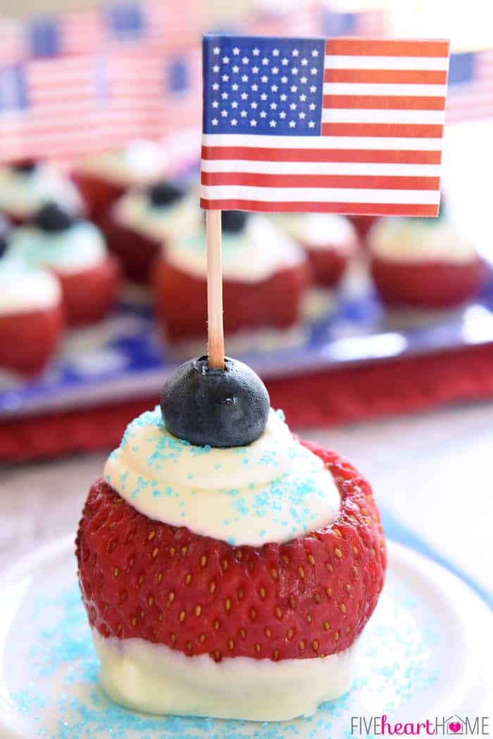 Patriotic Stuffed Strawberries 2081