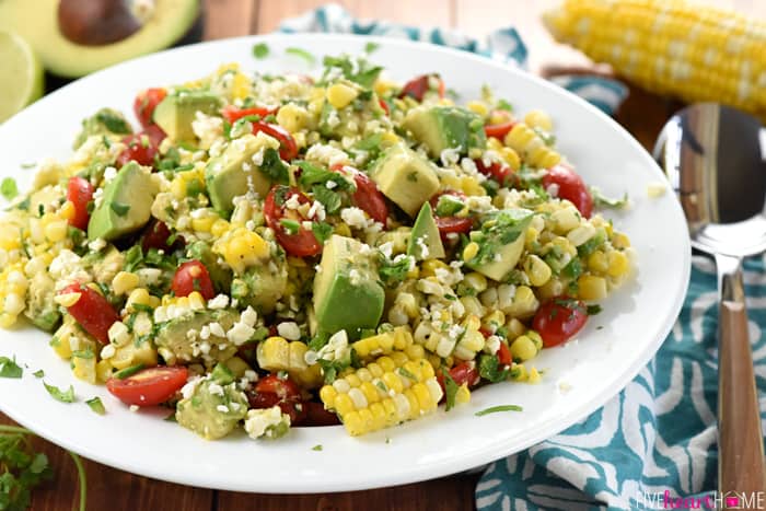 Scrumptious Corn Tomato Avocado Salad Fivehearthome