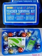 Back-to-School Teacher Survival Kit ~ FREE PRINTABLE! • FIVEheartHOME