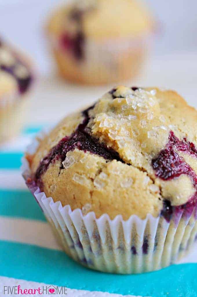 The BEST Classic Blueberry Muffins • FIVEheartHOME