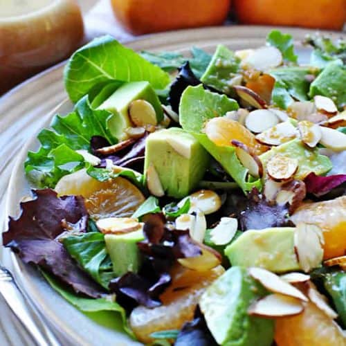 Mandarin Mixed Greens Salad Recipe 