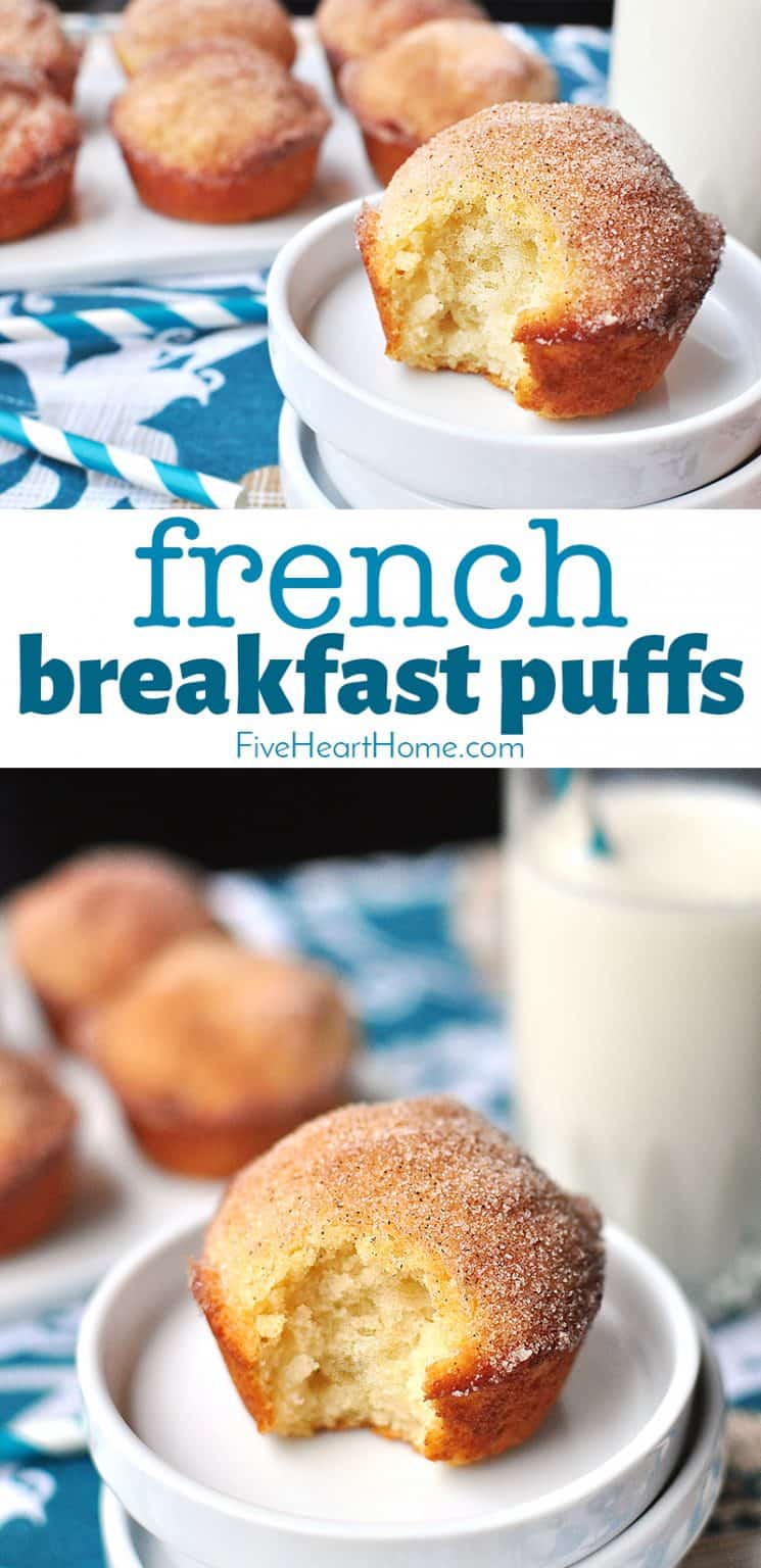 French Breakfast Puffs ~ Yummy Vintage Recipe! • FIVEheartHOME