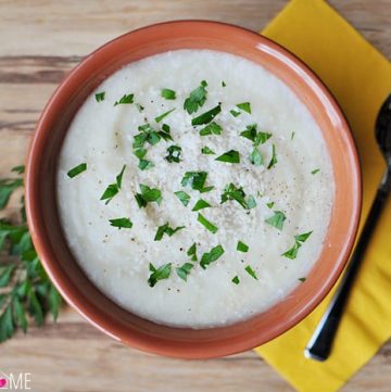 Parmesan Potato & Cauliflower Soup • FIVEheartHOME
