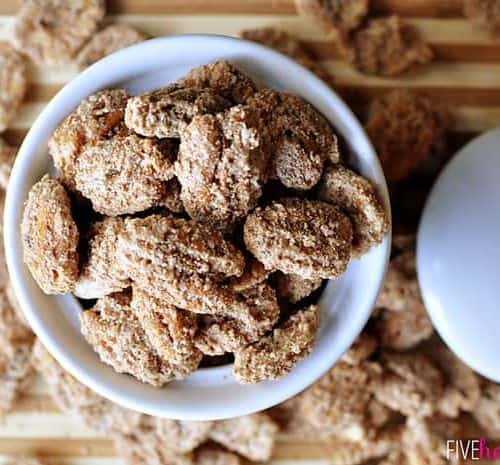 Cinnamon Sugar Candied Pecans Fivehearthome