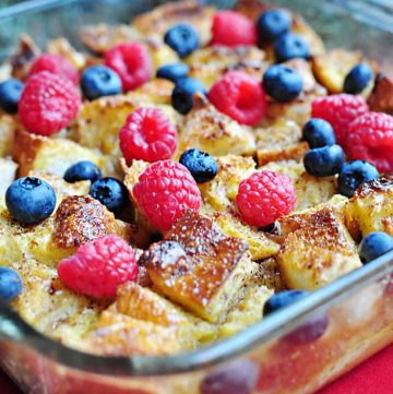 Overnight Eggnog French Toast Casserole Fivehearthome