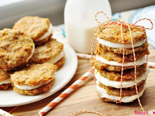 Carrot Cake Sandwich Cookies Fivehearthome