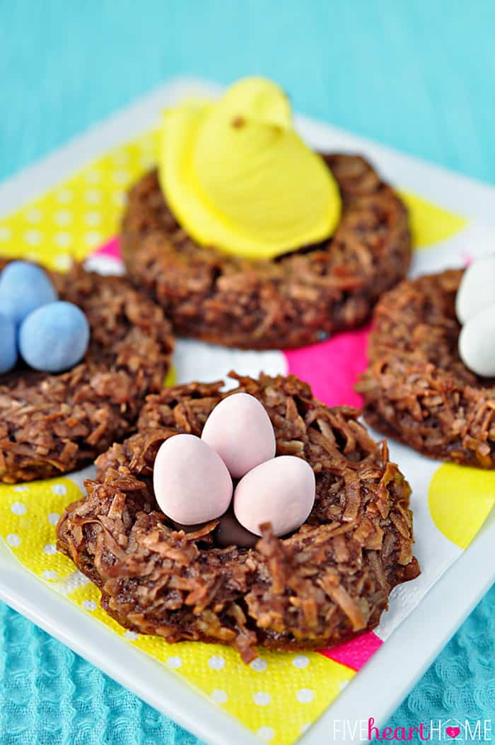Chocolate Bird’s Nest Cookies