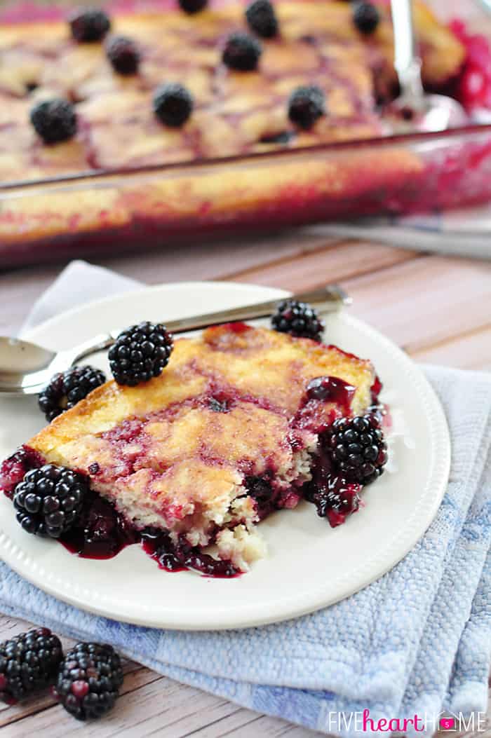 Best Blackberry Cobbler by Five Heart