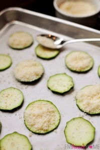 2-INGREDIENT Baked Parmesan Zucchini Rounds • FIVEheartHOME