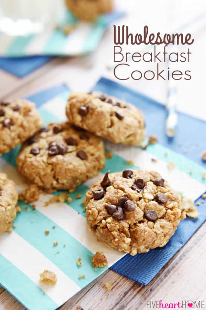 Wholesome DELICIOUS Breakfast Cookies • FIVEheartHOME