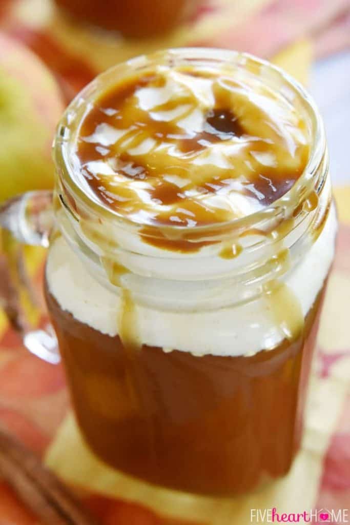 Caramel Apple Cider ~ Starbucks Copycat • FIVEheartHOME