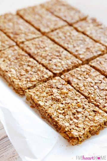 Oats & Honey Granola Bars ~ Easy and YUMMY! • FIVEheartHOME