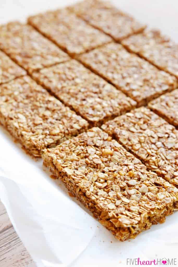 Oats & Honey Granola Bars Easy and YUMMY! • FIVEheartHOME