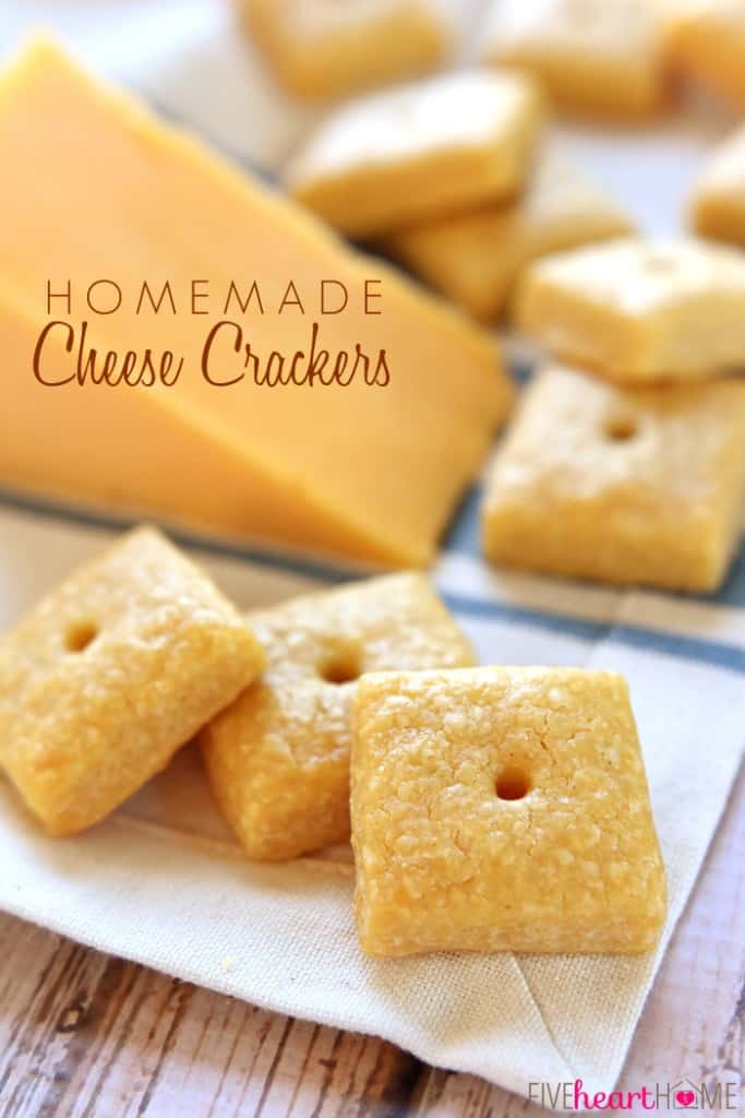 Cheese Crackers {Homemade + DELICIOUS!} • FIVEheartHOME