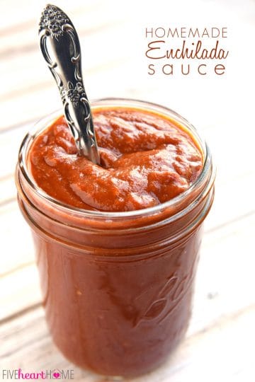 Homemade Enchilada Sauce • FIVEheartHOME