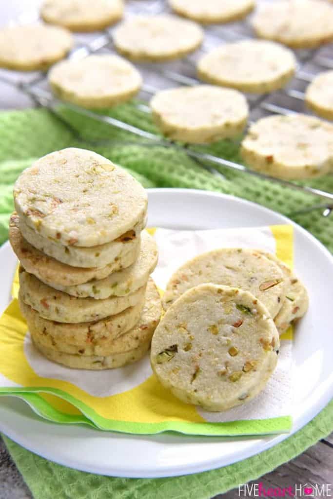 Pistachio Shortbread Cookies • FIVEheartHOME