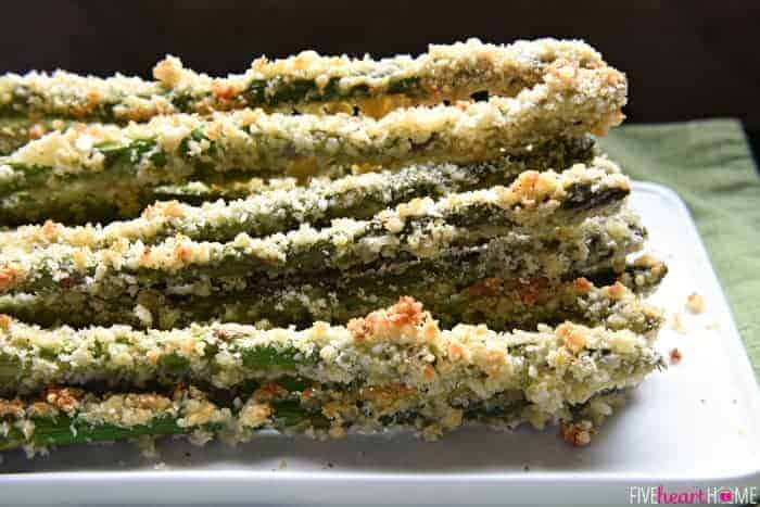 Parmesan Panko Asparagus Fivehearthome