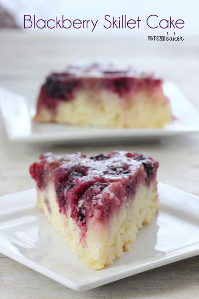 Blackberry Upside-Down Cake • FIVEheartHOME