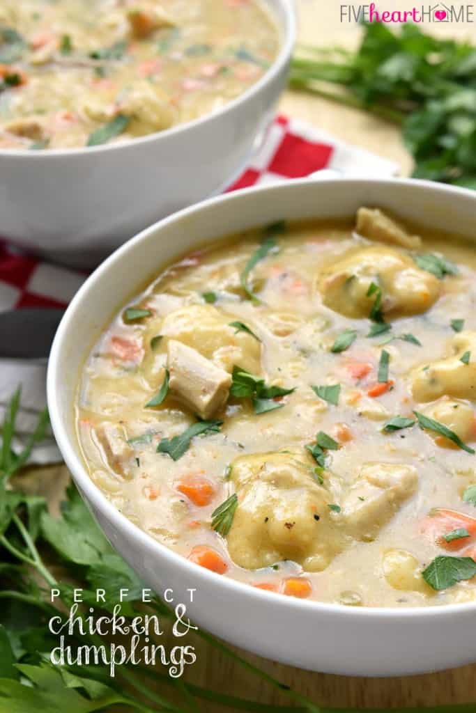 PERFECT Chicken and Dumplings (from Scratch!) • FIVEheartHOME