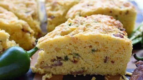 Bacon Cheddar Jalapeno Cornbread Fivehearthome