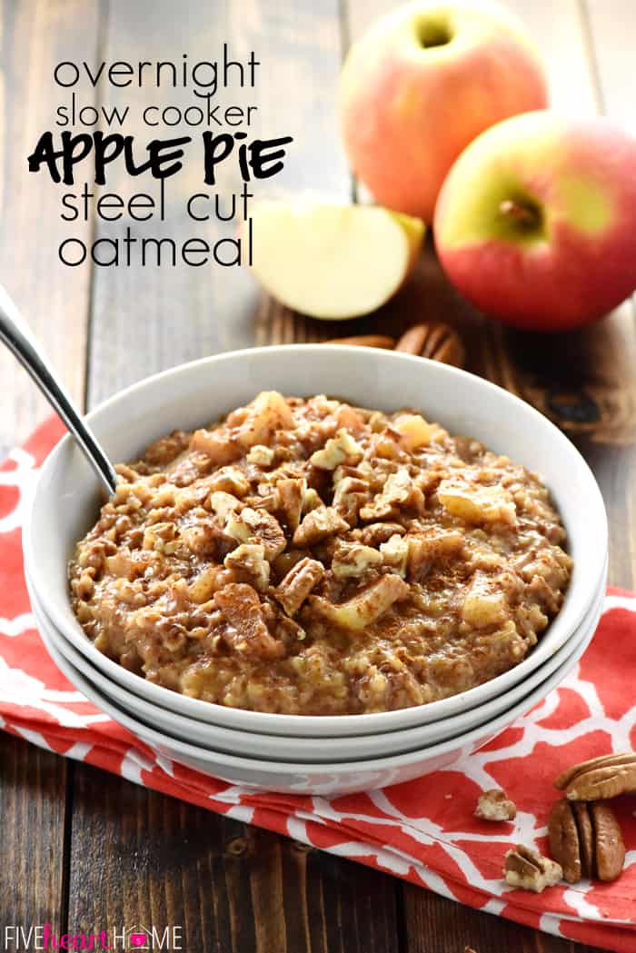 4-Grain Slow Cooker Porridge + Apple Compote
