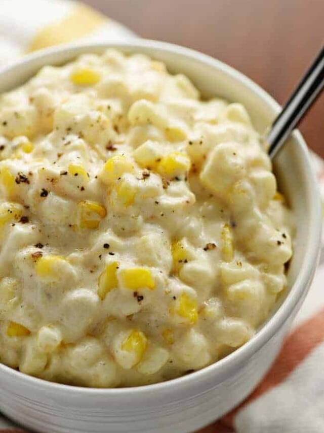 Crockpot Cheesy Corn • FIVEheartHOME