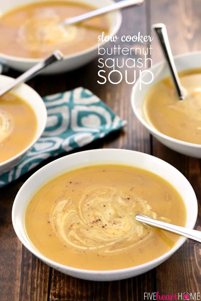 Slow Cooker Butternut Squash Soup