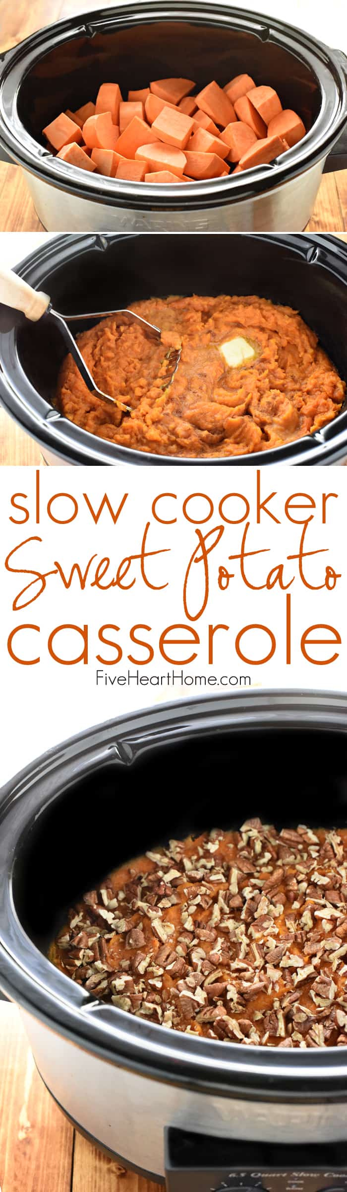 Slow Cooker Sweet Potato Casserole - Damn Delicious