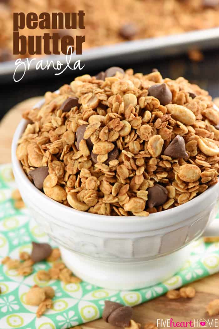 Homemade Peanut Butter Granola - Sweet Savory and Steph
