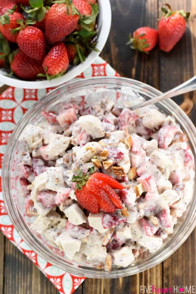 Strawberry Chicken Salad (for Sandwiches) • FIVEheartHOME