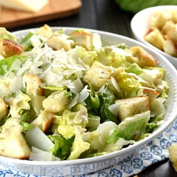 The BEST Caesar Salad (with EGG-FREE Dressing!) • FIVEheartHOME