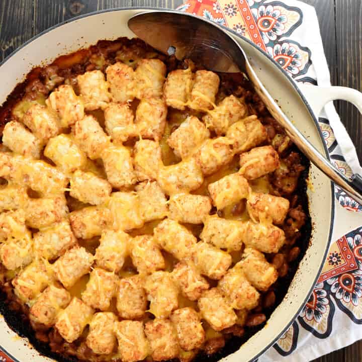 Sloppy Joe Tater Tot Casserole {easy And One Pan } • Fivehearthome