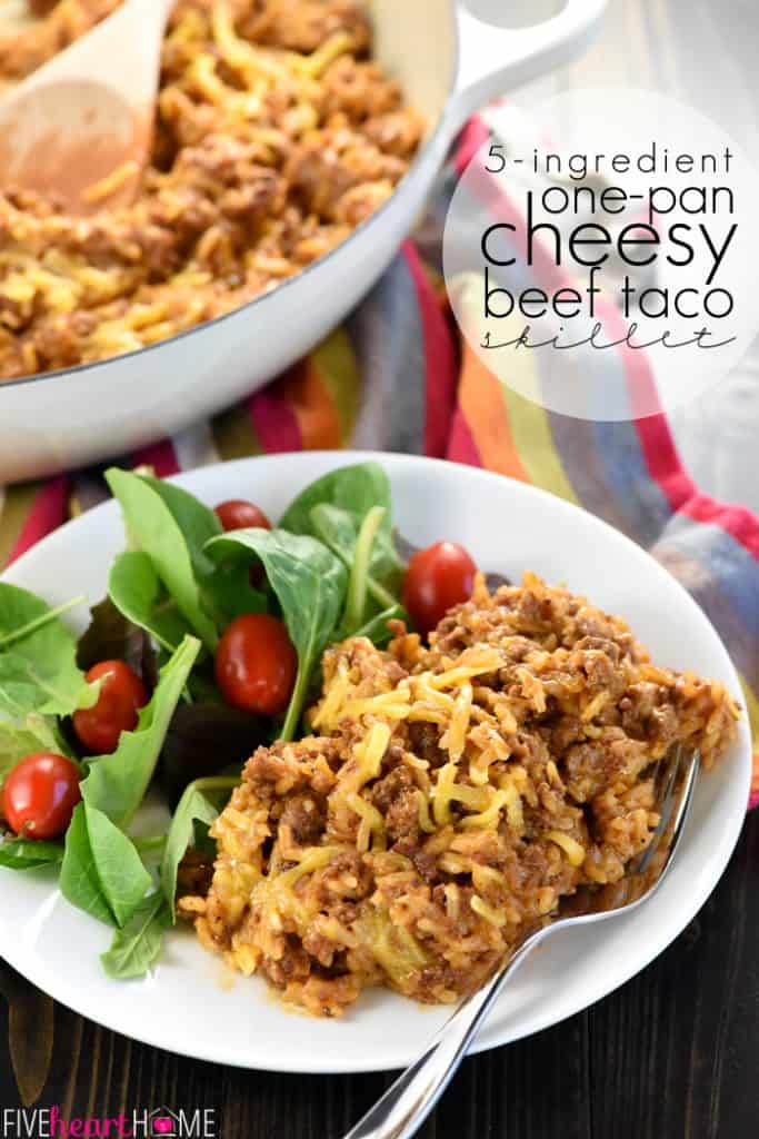 Yummy + Easy HOMEMADE Taco Hamburger Helper • FIVEheartHOME