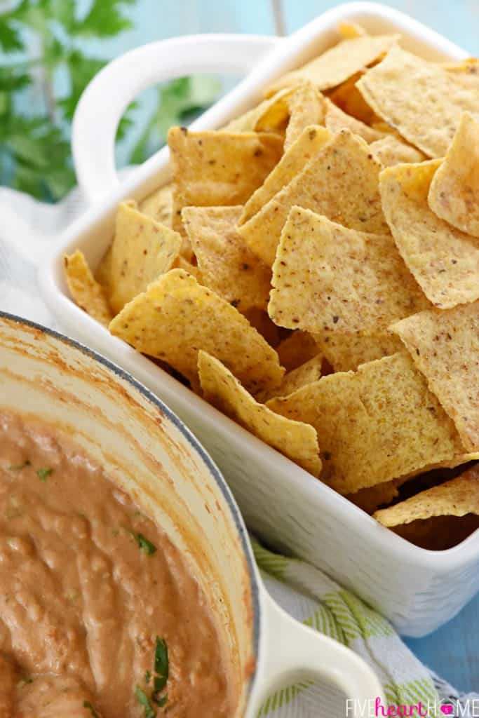 AMAZING Bean Dip ~ 6 ingredients + 10 minutes! • FIVEheartHOME