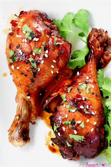 Sweet Chili Crockpot Chicken Drumsticks • FIVEheartHOME