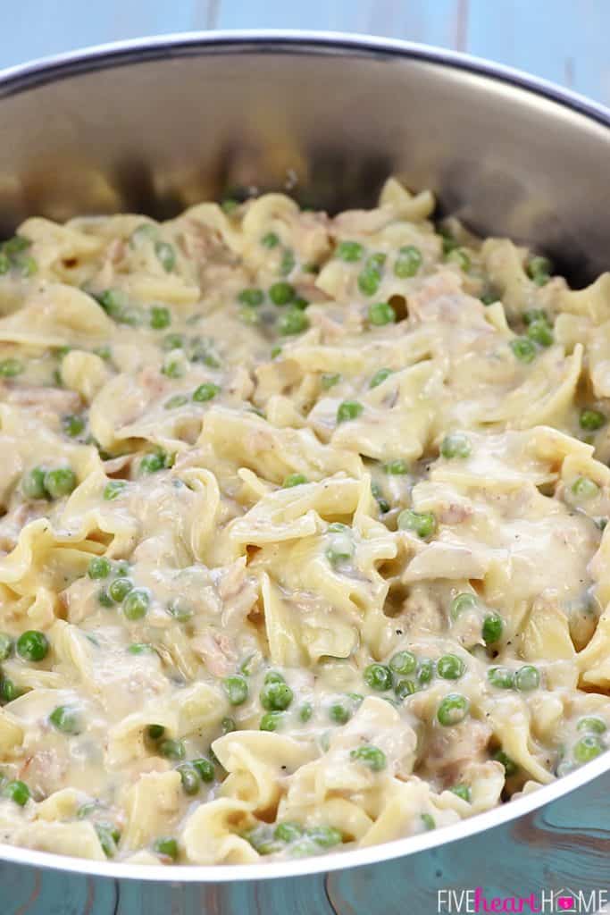 QUICK + EASY Tuna Noodle Casserole From Scratch • FIVEheartHOME