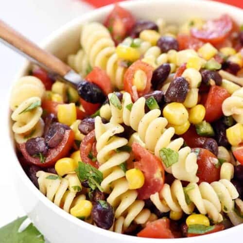 Mexican Pasta Salad {AKA, Fiesta Pasta Salad!} • FIVEheartHOME