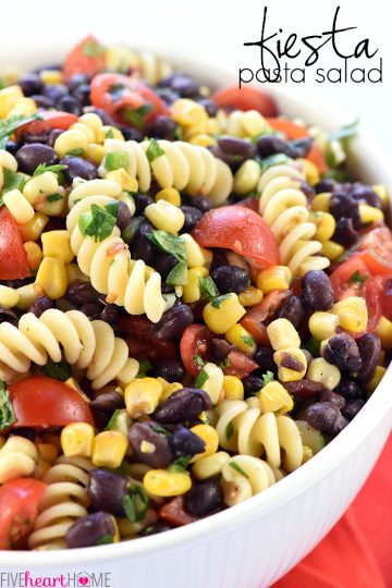 Mexican Pasta Salad {AKA, Fiesta Pasta Salad!} • FIVEheartHOME