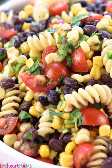 Mexican Pasta Salad {AKA, Fiesta Pasta Salad!} • FIVEheartHOME