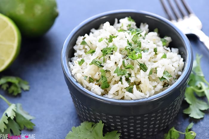 Easy + Tasty Cilantro Lime Rice • Fivehearthome