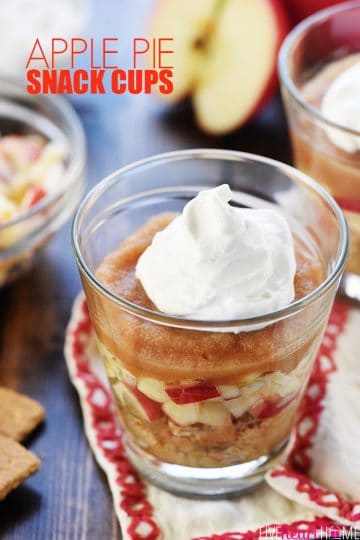 Apple Pie Snack Cups • FIVEheartHOME