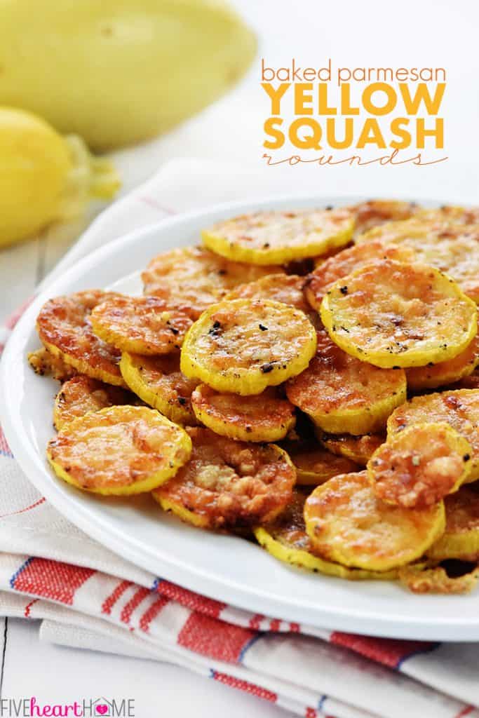 Baked Parmesan Yellow Squash Recipe 2 Ingredients • Fivehearthome