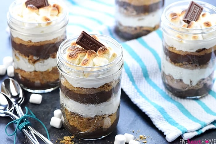 Mini S'mores Trifles • FIVEheartHOME