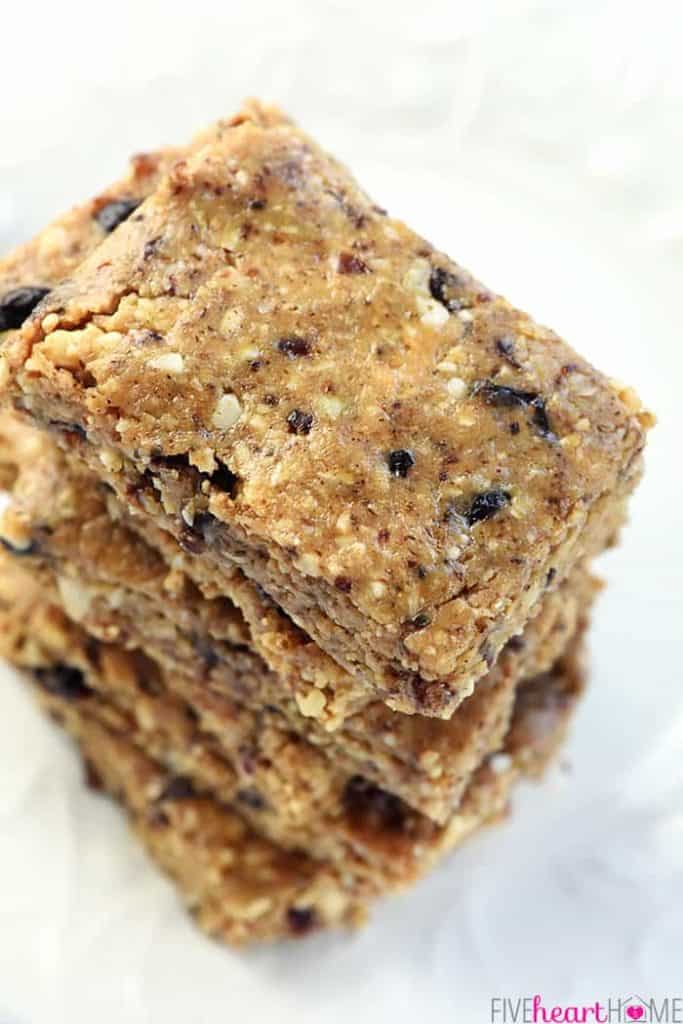 Oatmeal Peanut Butter Energy Bars ~ No Bake • Fivehearthome