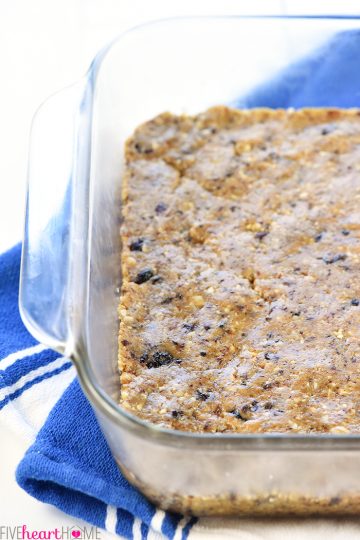 Oatmeal Peanut Butter Energy Bars ~ No Bake • Fivehearthome