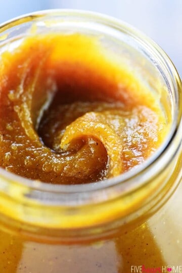 The BEST (Easy!) Pumpkin Butter • FIVEheartHOME