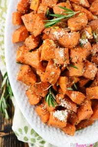 Savory Sweet Potatoes With Rosemary + Parmesan • FIVEheartHOME